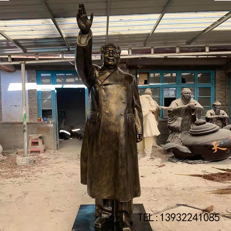 铸铜厂家直销伟人雕像毛泽东铜像红色主题雕塑