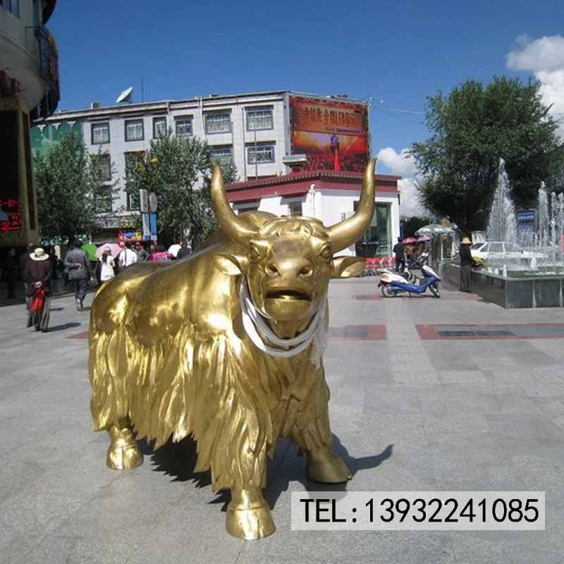 铜雕动物厂家牦牛制作供应现货图