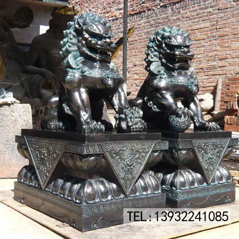 铜雕动物狮子厂家定制供应