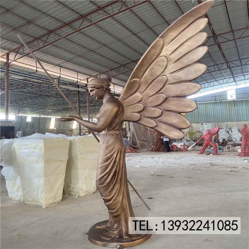 铜雕西方人物女神像天使欧式少女雕像