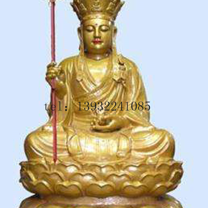 铜坐地藏佛佛教雕像摆件地藏佛铜雕厂家