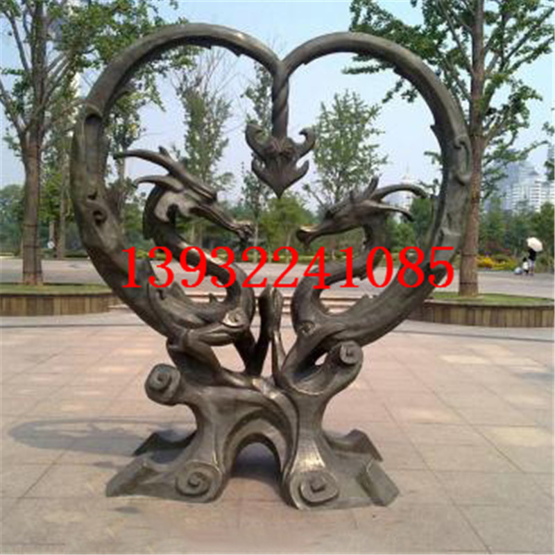 铸铜飞龙雕塑摆件抽象龙动物雕塑雕塑文化